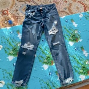 American eagle boyfriend distressed jeans